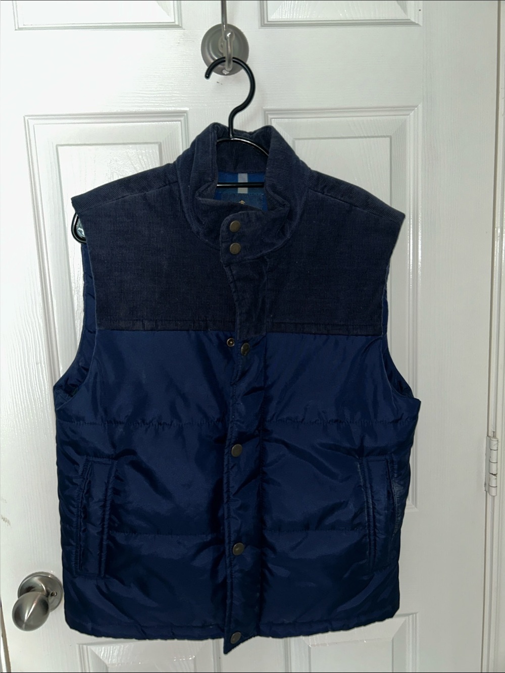 Vintage Brooks Brothers Navy Blue Quilted Puffer Vest